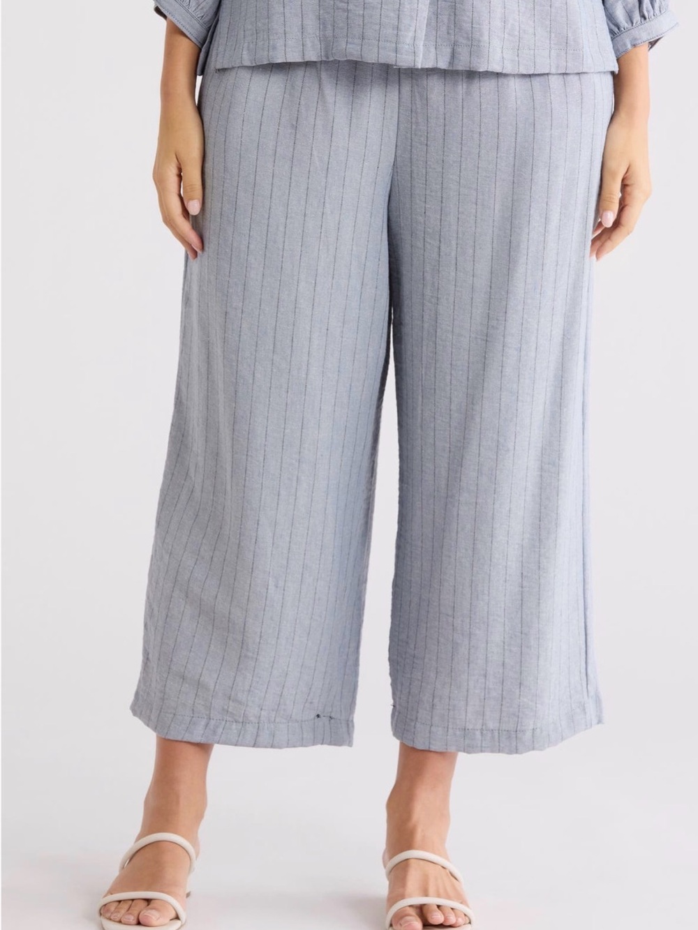 NWT MAX STUDIO CROPPED WIDE LEG TROUSERS SIZE 3X